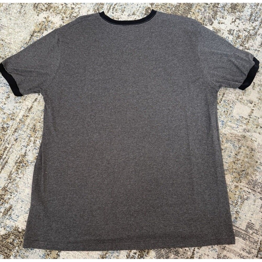 Disneyland Resort Black Gray Ringer Mickey Mouse Short Sleeve Shirt Adult Large - Picture 2 of 5